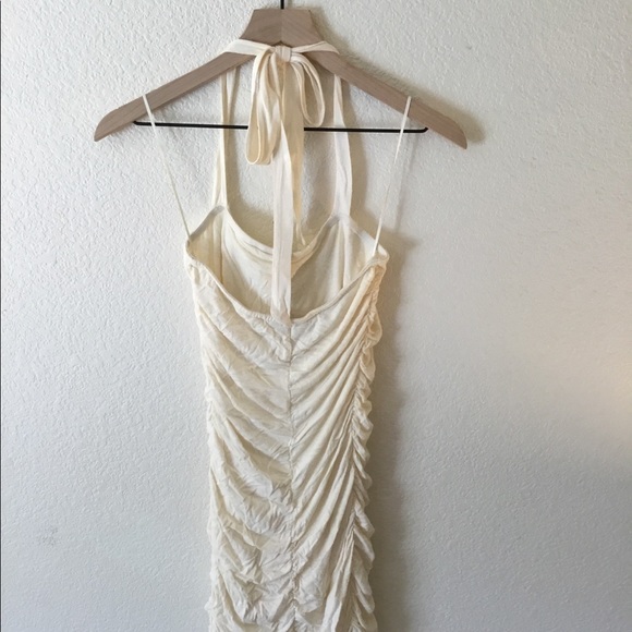 White Guess dress with lace and ruffles - Picture 3 of 3